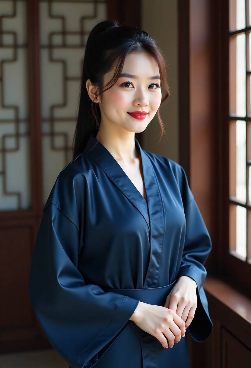 不同肤色的自然妆效对照